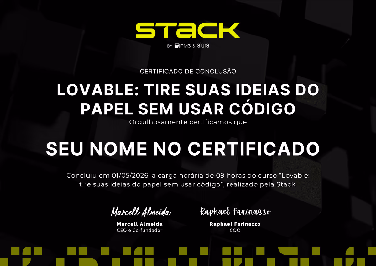 Certificado Lovable